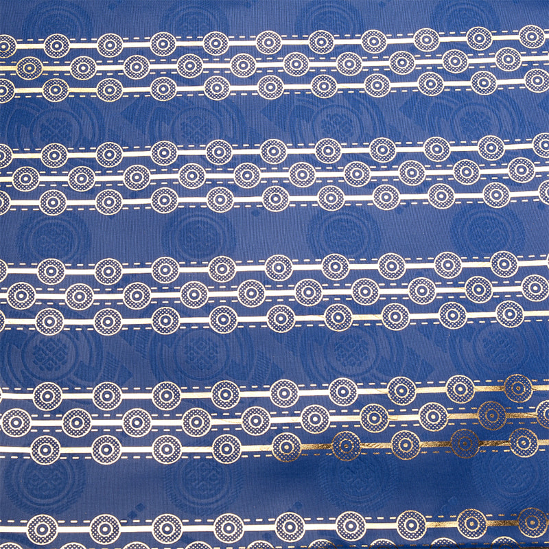 TMIE-06-5 Festett Színek Dombornyomott Gold Bazin Fabric