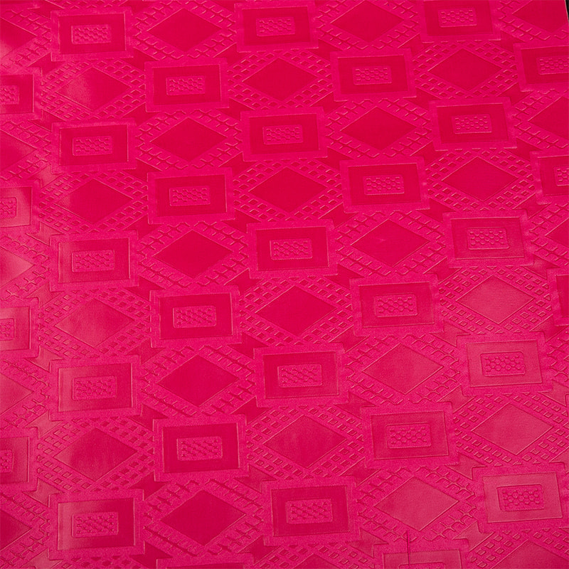 TMIE-06-4 Festett Színek Dombornyomott Bazin Fabric