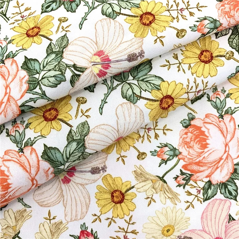 TMIE-08-3-3 120GSM egyedi nyomtatású twill poliészter poplin szövet